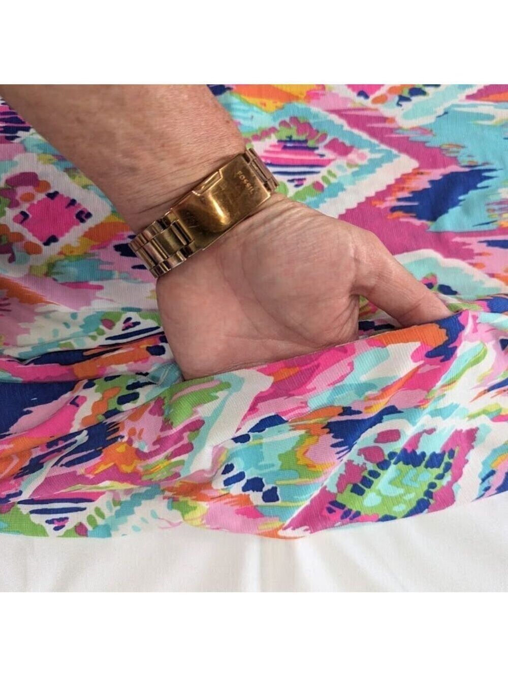 Good Scarlett “Lizzy” Chevron Waves Tank Dress — Vacation Beachwear *Size Small - Picture 9 of 9